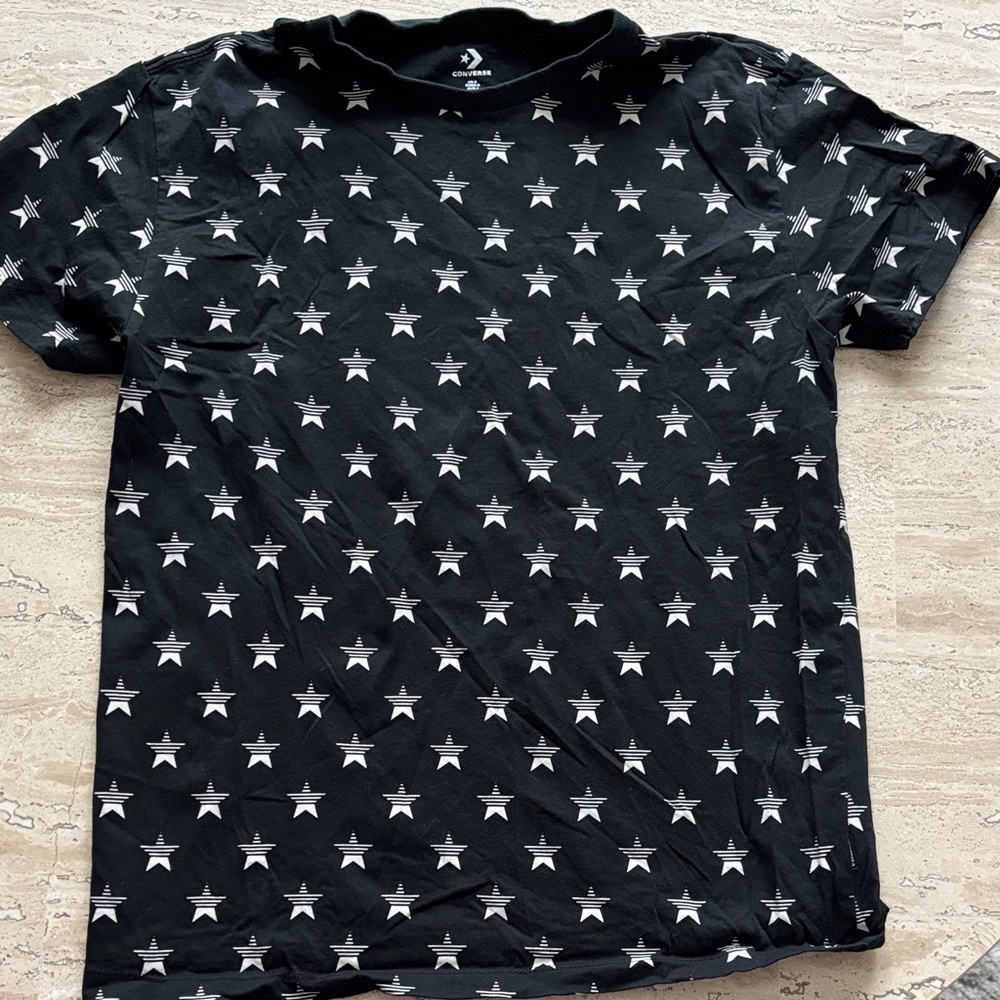 Converse Black Star Print Tee